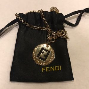 FENDI Collana Identification FF Pendant Necklace